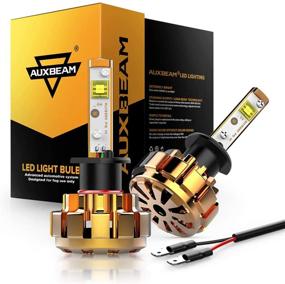 img 4 attached to 🔦 Auxbeam H1 LED Light Bulbs - 60W 12000LM H1 P145S Led Conversion Kits - 60W 6000lm High Brightness XHP50 LED Chips - Led Low Fog Light - F-16 Series (Pack of 2)