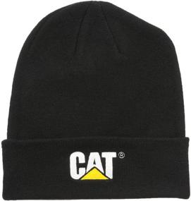 img 1 attached to 🧢 Caterpillar Trademark Cuff Beanie for Men