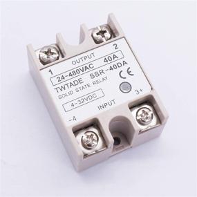 img 1 attached to 💡 TWTADE SSR 40A 3-32V DC to 24-380V AC Solid State Relay