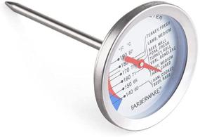 img 2 attached to Accurate Farberware Meat Thermometer: One Size Stainless Steel for Precision Cooking