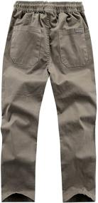 img 3 attached to 👖 WIYOSHY Solid Color Drawstring Elastic Boys' Pants: Comfortable and Fashionable Clothing for Your Kids!