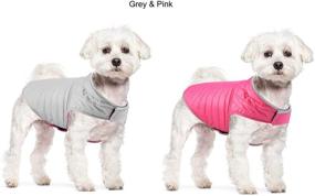 img 3 attached to 🧥 Protective Reversible Dog Coat: Stay Warm and Dry during Cold Weather - Waterproof & Windproof Jacket for Medium/Small Pets