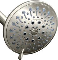 🚿 showermaxx elite series: 6 spray settings, 5 inch adjustable high pressure shower head in brushed nickel finish - maxx-imize your shower experience logo