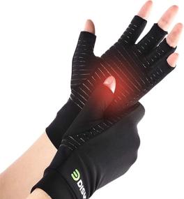 img 4 attached to 🧤 DISUPPO Arthritis Compression Gloves: Pain Relief for Arthritis, Carpal Tunnel and Rheumatoid, Men/Women Copper Gloves for Hands and Joints