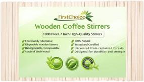 img 4 attached to Biodegradable Wooden Coffee Stirrers - Eco-friendly Disposable Option