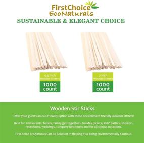 img 3 attached to Biodegradable Wooden Coffee Stirrers - Eco-friendly Disposable Option