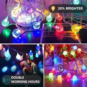 img 1 attached to 🎆 Color Changing Fairy Lights with Remote for Bedroom Decor - Battery Operated String Lights with 31Ft 60 LED, 8 Modes - Perfect for Home, Apartment, Party, Balcony and Patio Decoration