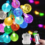 🎆 color changing fairy lights with remote for bedroom decor - battery operated string lights with 31ft 60 led, 8 modes - perfect for home, apartment, party, balcony and patio decoration логотип