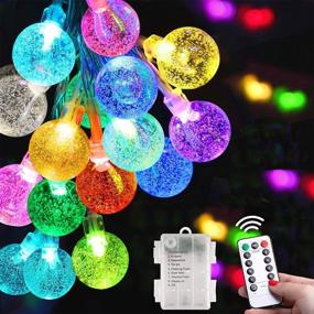 img 4 attached to 🎆 Color Changing Fairy Lights with Remote for Bedroom Decor - Battery Operated String Lights with 31Ft 60 LED, 8 Modes - Perfect for Home, Apartment, Party, Balcony and Patio Decoration