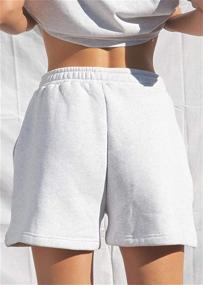 img 3 attached to 🩳 Yuemengxuan Women's Casual Summer Shorts: Stylish Sports Athletic Sweat Shorts with Pockets