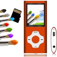 🎧 tomameri portable mp3/mp4 player with rhombic button - 16gb included, expandable to 64gb, compact music/video player, photo viewer - rainorange logo