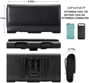 img 2 attached to 📱 Mopaclle Phone Holster for LG Velvet, LG Wing, LG Stylo 6 - Premium Leather Belt Clip Holder for LG Stylo 5, LG W41 Pro, V20, V40, V50, V60, LG Q61, LG K62, K52, K42, K92 - Compatible with Moto/Google (X-Large)