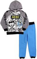 🦇 stylish comics batman hoodie sweatshirt jogger set for boys' clothing logo