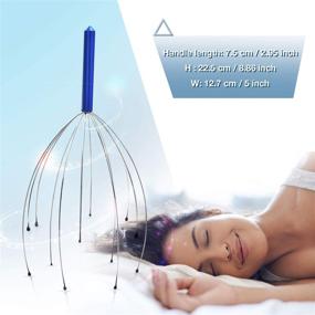 img 3 attached to 🧖 Experience Deep Relaxation and Stress Relief with 2-Pack Scalp Massagers: Handheld Head Massage Tingler and Scratcher for Hair Stimulation (Random Colors)