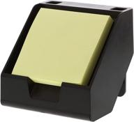 bostitch konnect sticky note holder + business card stand with pen holders in black color логотип