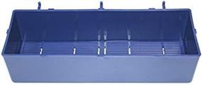 img 1 attached to 🔵 Enhanced BLUE Parts Storage Bins: Easy Peg Tool Board and Workbench Attachment for Efficient Organization