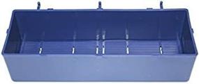 img 4 attached to 🔵 Enhanced BLUE Parts Storage Bins: Easy Peg Tool Board and Workbench Attachment for Efficient Organization