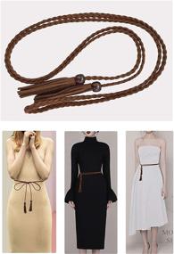 img 3 attached to 👗 Elegant Vintage Leather Tassel Women's Waist Belts - Perfect Accessories for Women