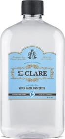 img 4 attached to 🌿 St Clare Alcohol-Free Witch Hazel Toner - 16 oz. Unscented with Aloe Vera, Natural for Face and Skin