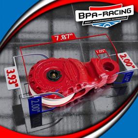 img 1 attached to 🧰 BPA-RACING 10-тонный блок шкива: тяжелая лебедка для автомобилей для внедорожного восстановления с удобной рукояткой