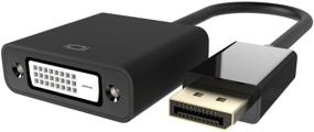 img 4 attached to Высококачественный адаптер DisplayPort к DVI Belkin F2CD005b в элегантном черном дизайне - надежный и простой в использовании!