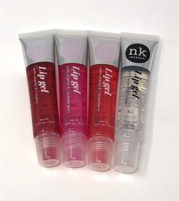 img 3 attached to 💄 Set of 4 Nicka K Lip Gel (Clear, Strawberry, Cherry, Bubble Gum)