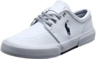 👟 stylish sneakers: polo ralph lauren faxon leather men's shoes for fashion enthusiasts logo