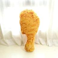 🍗 3d simulation fried chicken pillow soft lumbar back cushion home decor plush pillow gift, 25.5&#34;x13.7&#34; logo