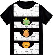 👕 perfectly aligned creations: 4 pack t-shirt alignment ruler tool set for all ages - htv vinyl and heat press compatible logo