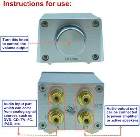img 1 attached to SOLUPEAK Passive Preamp C3r RCA Stereo Audio Signal Volume Control Attenuator Knob