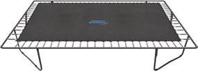 img 1 attached to 🤸 Upper Bounce 13x13 ft Square Trampoline Replacement Mat - 84 V-Hooks, 7.5" Springs, Supports 500 lbs – Ideal for Gymnastics and Workouts