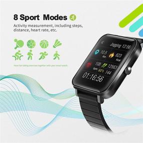 img 1 attached to 📱 YIRSUR Fitness Tracker Smartwatch: 1.5" IP68 Waterproof Smart Watch with Heart Rate Monitor and Pedometer - Compatible with iPhone and Android