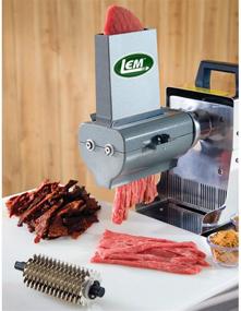 img 1 attached to 🔪 LM Products 433TJ Grey 2-in-1 Jerky Slicer & Tenderizer Attachment