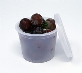 img 3 attached to 🥡 Vito's Famous Deli Container: 4 oz (100 Pack), Tight Seal, Freezer & Microwave Safe for Food Portioning