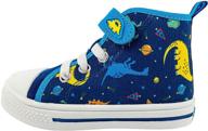 dress your little explorer in style with rainbow daze toddler sneaker dinosaurs boys' shoes logo