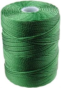 img 1 attached to 🧵 Premium Quality C-LON Bead Cord in Green - 0.5mm Thickness, 92 Yard Spool