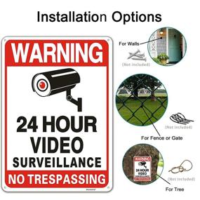 img 2 attached to Secure Your Property with Trespassing Surveillance: Rust-Free Aluminum Reflective Solution