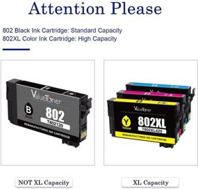 img 3 attached to 🖨️ Valuetoner Remanufactured Ink Cartridge Replacement for Epson 802XL 802 T802XL - High Quality Printer Cartridges for Workforce Pro WF-4720 WF-4730 WF-4734 WF-4740 EC-4020 EC-4030 EC-4040 (4 Pack)