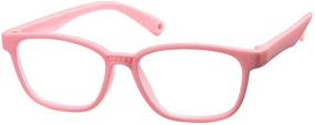 img 3 attached to Braylenz 2 Pack Kids Computer Blue Light Blocking Glasses Girls Boys Clear Nerd TR90 Eyeglasses Frame Age 3-10 (Pink+Blue/Deep Blue)