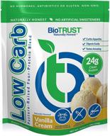 🌿 biotrust low carb natural and delicious protein powder whey and casein blend: grass-fed hormone free, non gmo, soy free, gluten free, antibiotic free (6 flavors) logo