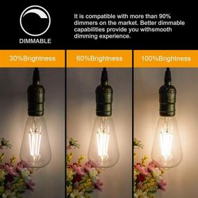 img 2 attached to ⏳ Timeless Charm: Vintage Equivalent Dimmable Filament Decorate