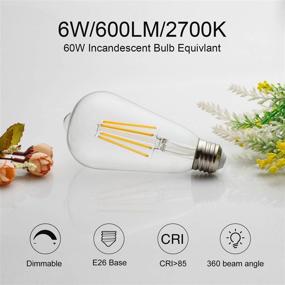 img 3 attached to ⏳ Timeless Charm: Vintage Equivalent Dimmable Filament Decorate