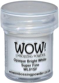 img 2 attached to 🤩 Wow Embossing Powder, 15ml: Opaque Bright White for Mesmerizing Crafts!