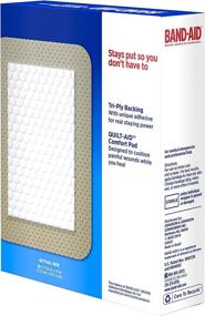 img 1 attached to 🩹 J&J Adhesive Pad Large Size 10s: Band-Aid Large Comfort-Flex Adhesive Pads (Value Pack of 4) - Superior Comfort and Protection!