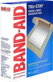 img 3 attached to 🩹 J&J Adhesive Pad Large Size 10s: Band-Aid Large Comfort-Flex Adhesive Pads (Value Pack of 4) - Superior Comfort and Protection!