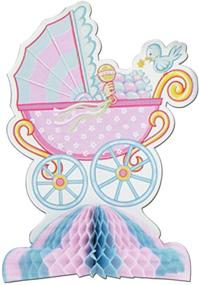 img 1 attached to 👶 Adorable Beistle Baby Shower Centerpiece: Boy/Girl Table Decor in 10", Pink/Blue/Yellow