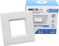 💡 dazzle your space with nicor lighting's dlq4 10 120 3k wh dimmable downlight: a perfect blend of style and functionality логотип