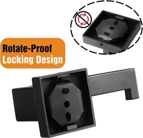 img 2 attached to 🚽 HITSLAM Matte Black Toilet Paper Holder Wall Mount | Premium 304 Stainless Steel Bathroom Tissue Roll Holder | Rustproof & Square Design