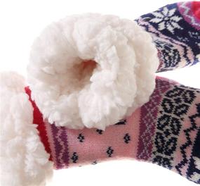 img 2 attached to 🧦 Cozy Slipper Fleece Christmas Stockings: Toddler Boys' Socks & Hosiery