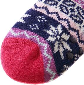 img 1 attached to 🧦 Cozy Slipper Fleece Christmas Stockings: Toddler Boys' Socks & Hosiery